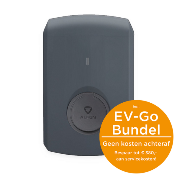 Alfen | Single S-line | 11kW | Socket | Grijs